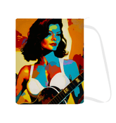 SurArt 77 Laundry Bag filled with clothes, showcasing its spacious design and stylish look in a modern laundry room setting.